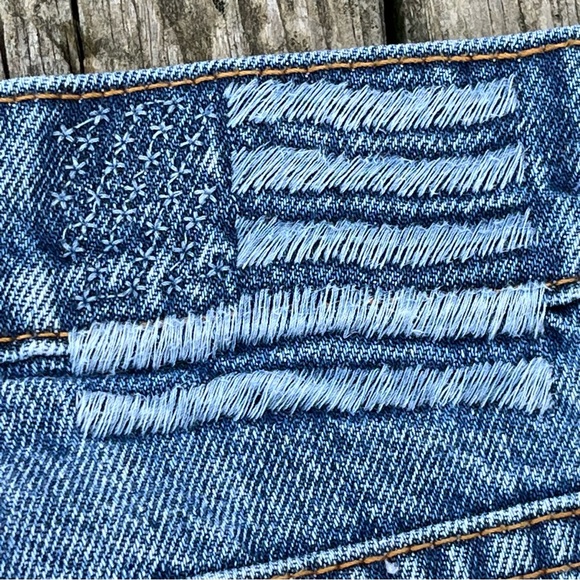 Revice Straight Leg Button Fly High Waist Medium Wash Jeans Size 27 - Picture 10 of 10